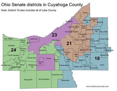 A Closer Look At The Cuyahoga County State Legislative Districts Ohio