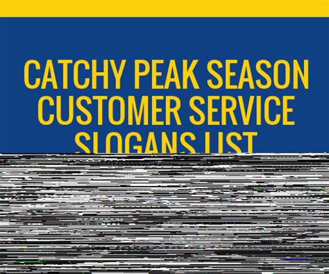 100 Catchy Peak Season Customer Service Slogans 2024 Generator