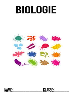 Muster und vorlagen für ihre bewerbung. Bio 5. Klasse Deckblatt zum Ausdrucken | Deckblaetter.eu