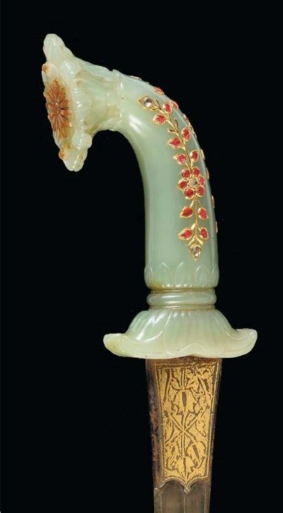An Indian Jade Hilted Dagger Mughal Or Deccani 1718th Century