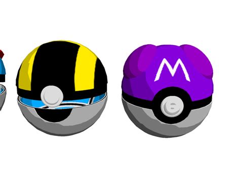 Masterball Next To Ultraball By Johtoproject On Deviantart