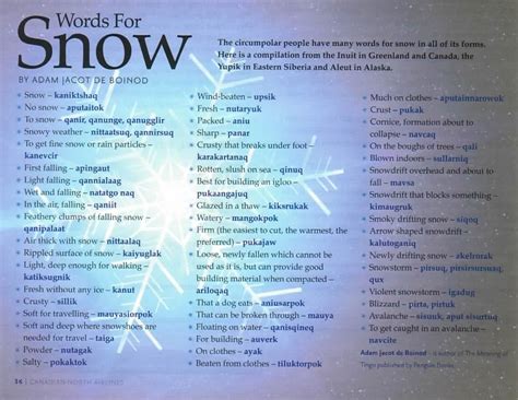 The Inuit Have 50 Words To Describe Snow Snowblower Forum