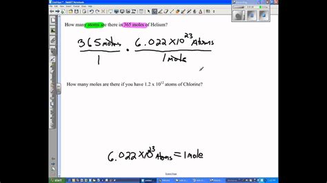 How do you calculate the number of moles? moles to atoms, atoms to moles - YouTube