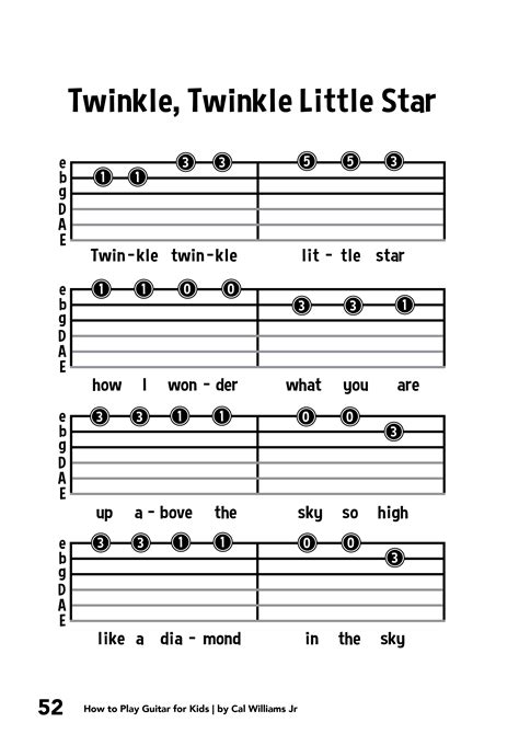 Sheet music and tab for drop d guitar. Guitar For Kids