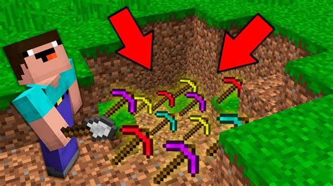 Minecraft Noob Vs Pro Noob Digging Dirt And Found Secret Pickaxe