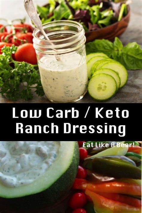 Keto Ranch Dressing With Collagen Low Carb Keto Eat Like A Bear