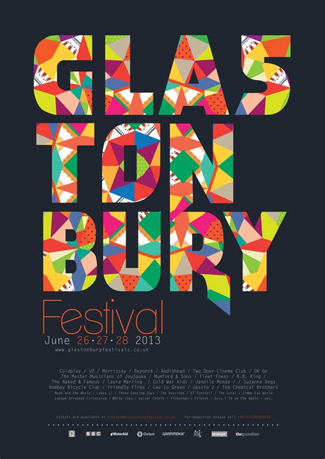 Glastonbury Poster Art Festival Poster Music Festival Poster