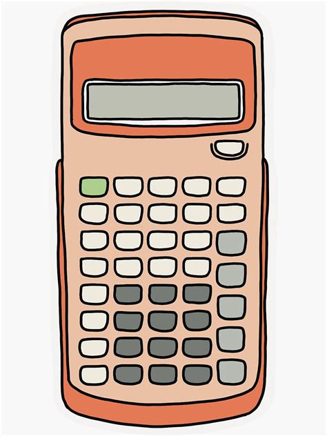 Cute Scientific Calculator Design Sticker For Sale By Iteachmath