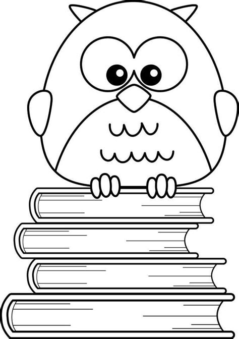 Cute Owl Coloring Pages Coloring Home