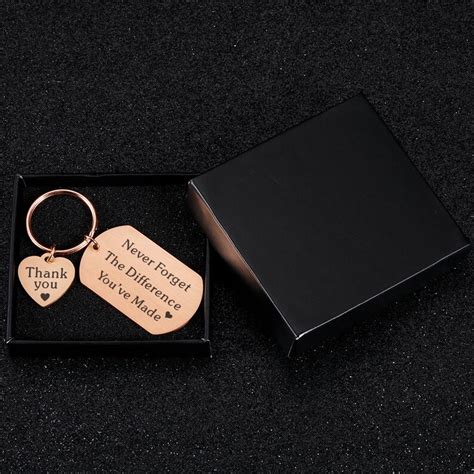 Personalized Employee Appreciation Keychain Tnever Forget Etsy