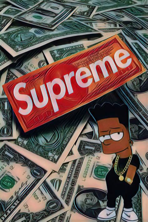 Bart Simpsons Supreme Lv Louisvuitton Dollar
