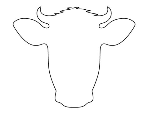 Cow Face Template Printable Printable Word Searches