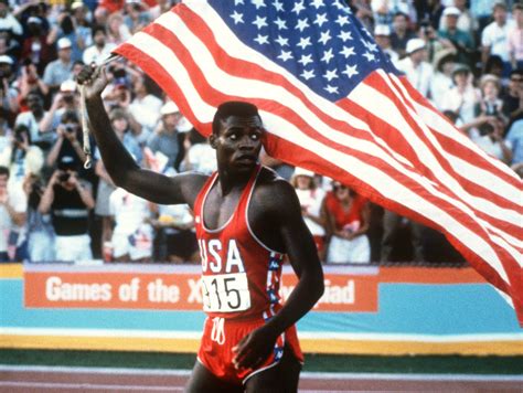 Bbc sport continues the countdown to the 2016 rio olympic games with carl lewis winning in the men's 100m, 200m, 4x100m relay and the long jump in front of a home crowd at the 1984 games in los angeles. Track and field athlete Carl Lewis - ianblackett.co.uk