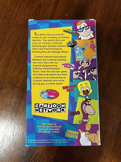 Rare Cartoon Network 1995 Promotional Vhs Rainy Day Survival Kit