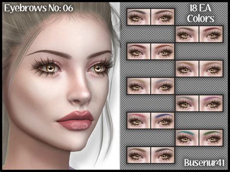 Eyebrows N06 By Busenur41 At Tsr Sims 4 Updates