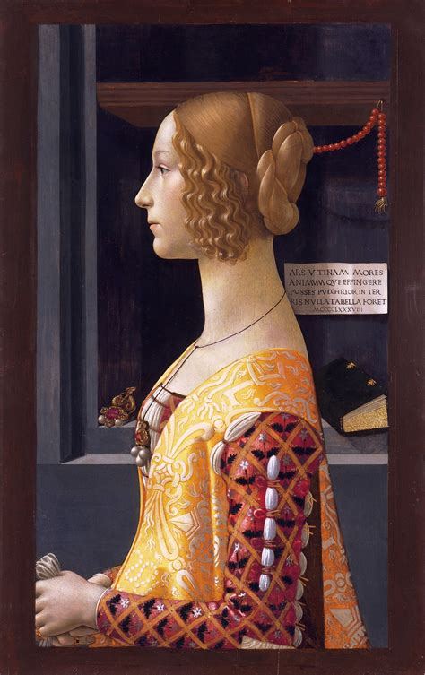 Domenico Ghirlandaio Portrait Of Giovanna Tornabuoni De