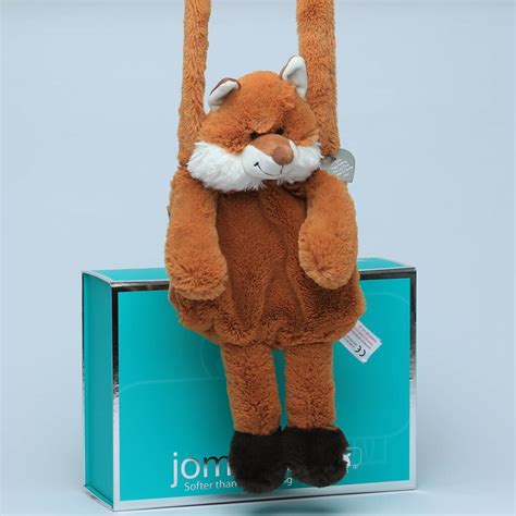 Fox Hand Muff Engraved Silver Heart T Boxed By Jomanda Soft Toys