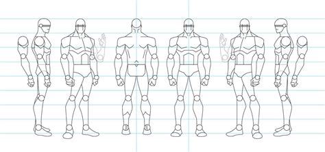 Figure Drawing Turnaround Template Male By Tamm3r On Deviantart