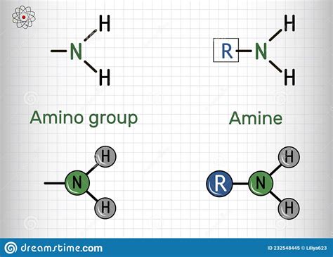 Amino Group Primary Nh2 And Amine Compound It Is Functional Group
