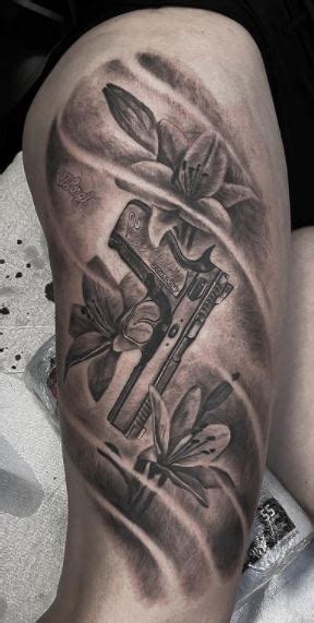 55 Gun Tattoos Tattoo Designs And Ideas Tattoo Me Now