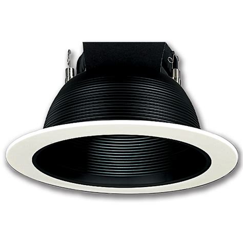 Chadwell Supply 6 White Recessed Light Trim With Black Baffle