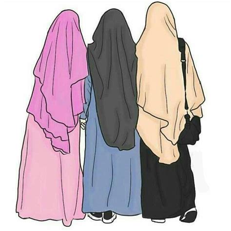 Gambar Kartun Muslimah Sahabat 6 Orang Pulp