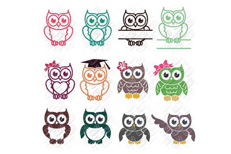 Owl Svg Bundle In Svgdxfepspng • Ohmycuttables