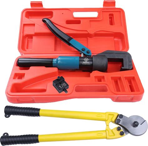 Buy Muzata Custom Hydraulic Hand Crimper Tool For Stainless Steel Cable