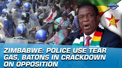 Zimbabwe Police Use Tear Gas Batons In Crackdown On Opposition Indus News Youtube