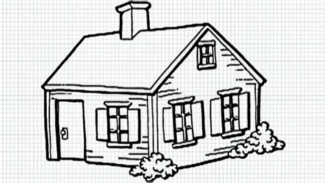 How To Draw A House For Kids Youtube