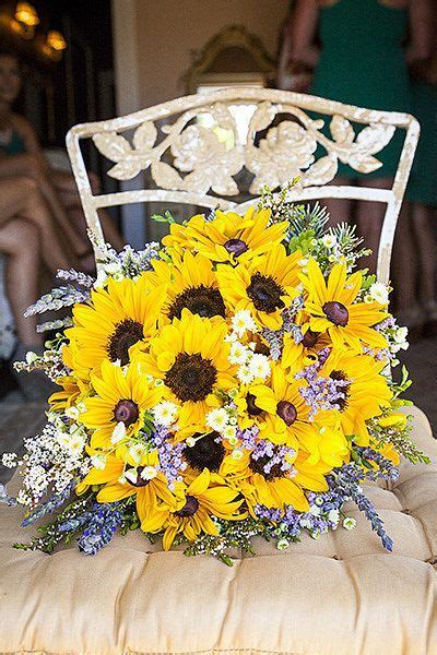 Sunflowers Are A Cheerful Choice Add Some Lavender For