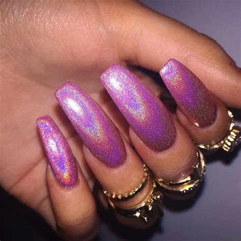 Victoria On Instagram Holo Barbie Nails Always My Fave Pink Holo