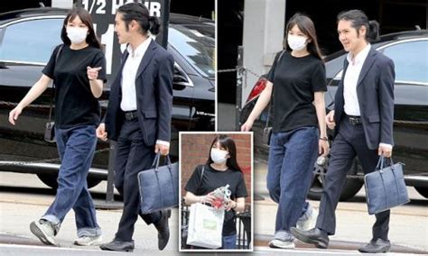Japanese Princess Mako Komuro Dons A Face Mask As She Strolls Hand In
