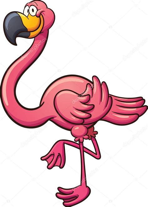 Happy Cartoon Flamingo — Stock Vector © Memoangeles 114161106