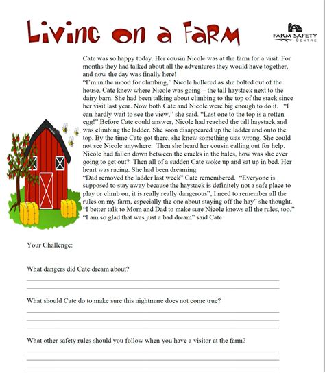 Farm Living Reading Challenge Farm Safety Centre