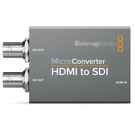 These professional, broadcast quality converters can easily be unlike other minute sdi converters, blackmagic design micro converters only use the highest quality broadcast technology miniaturised into a. Blackmagic Design Micro Converter HDMI to SDI (CONVCMIC/HS ...