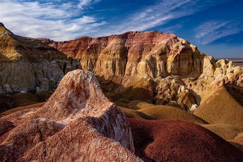 Multicolored Chalk Mountains Of Akzhar · Kazakhstan Travel And Tourism Blog