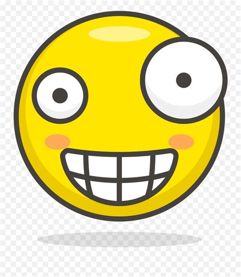 Open Crazy Face Emoji Clipart Full Size Clipart 453236 Crazy Face Png