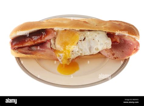 Bacon Egg Sausage Roll Stock Photo Alamy
