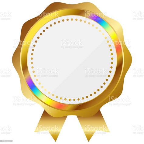 Rainbow Emblem Stock Illustration Download Image Now Abstract