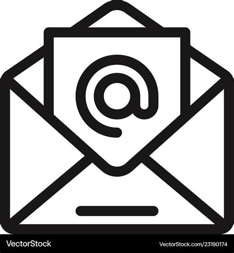 Email Icon Royalty Free Vector Image Vectorstock