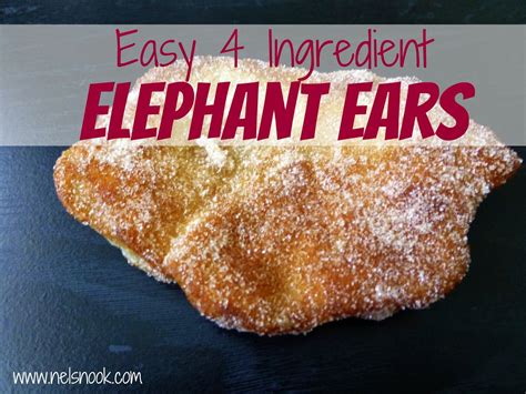Easy Four Ingredient Elephant Ears Fair Food Recipes Elephant Ears