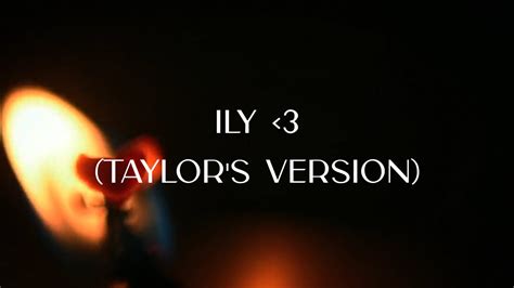 Leo Alexander Ily ♡ Taylors Version Official Lyric Video