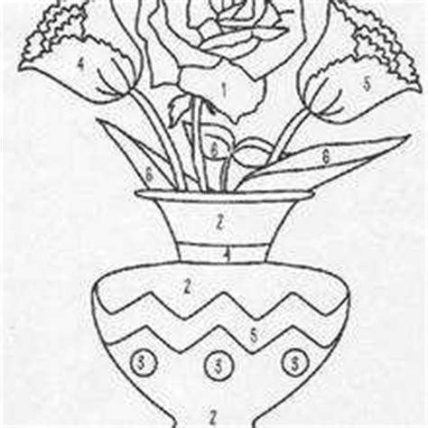 The most beautiful flowers are waiting for you to happy color! Color by number coloring pages - Hellokids.com