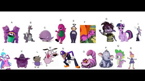 Which One Of These Purple Characters Are Better