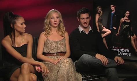 Katerina Graham Candice Accola And Steven R Mcqueen Talk Vampire Diaries Candice Accola Image