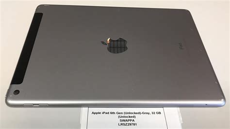 Apple Ipad 6th Gen Unlocked Gray 32gb A1954 Lrsz29781 Swappa