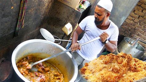 Chicken Biryani Making Biryani Point Indian Street Foodc53 Youtube