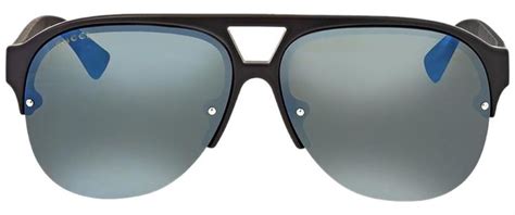 gucci black blue aviator men s gg0170s 002 sunglasses in 2021 aviator sunglasses mens blue