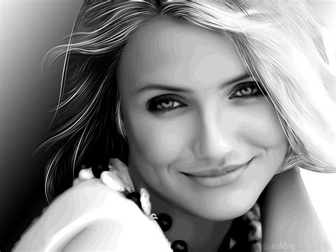 Dopamine Girl A Color Pencil Draw Of Cameron Diaz Naked Standing In